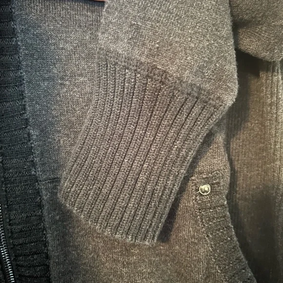 Cache Black Ribbed Collar Jacket XL - Picture 7 of 14